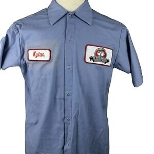 Janssen & Meyer Employee Uniform Work Shirt‎ Size Medium De Wafelbakkers Patch